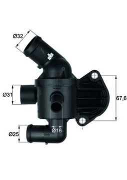 TI 15 92 Termostat, chladivo BEHR MAHLE