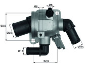 TI 173 88 Termostat, chladivo BEHR MAHLE