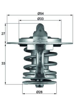 TX 84 77 Termostat, chladivo BEHR MAHLE