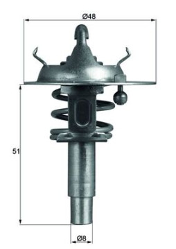 TX 106 90D Termostat, chladivo BEHR MAHLE