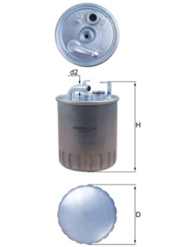 KL 100/1 Palivový filtr MAHLE