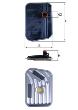 HX 273 Hydraulický filtr, automatická převodovka MAHLE