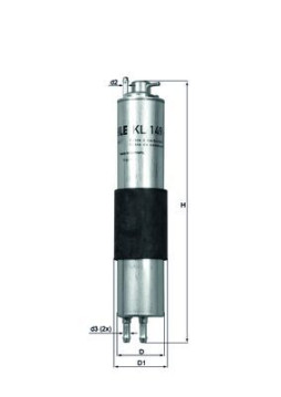 KL 149 Palivový filtr MAHLE