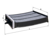 LAK 227 Filtr, vzduch v interiéru MAHLE