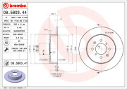 BS 7733 Brzdový kotouč BRECO