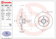 BC 7484 Brzdový kotouč BEARING DISC LINE BRECO