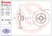 BY 7724 Brzdový kotouč BEARING DISC LINE BRECO