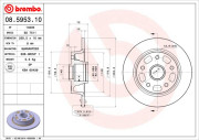 BS 7511 Brzdový kotouč BRECO