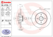 BY 7781 Brzdový kotouč BEARING DISC LINE BRECO