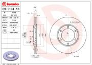 BS 7970 Brzdový kotouč BRECO