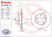 BS 8184 Brzdový kotouč BRECO