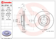 BS 8189 Brzdový kotouč BRECO