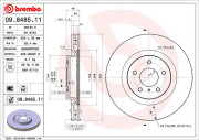 BV 8743 Brzdový kotouč COATED DISC LINE BRECO