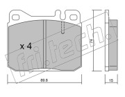 013.0 Sada brzdových destiček, kotoučová brzda fri.tech.