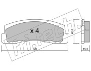 048.0 Sada brzdových destiček, kotoučová brzda fri.tech.