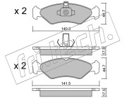 090.0 Sada brzdových destiček, kotoučová brzda fri.tech.