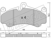 1028.0 Sada brzdových destiček, kotoučová brzda fri.tech.