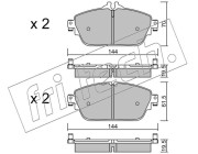 1041.0 Sada brzdových destiček, kotoučová brzda fri.tech.