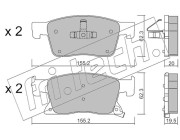 1115.0 Sada brzdových destiček, kotoučová brzda fri.tech.