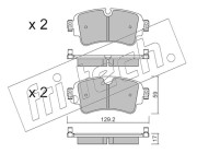 1129.0 Sada brzdových destiček, kotoučová brzda fri.tech.