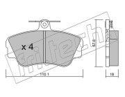 132.0 Sada brzdových destiček, kotoučová brzda fri.tech.