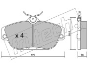 134.0 Sada brzdových destiček, kotoučová brzda fri.tech.