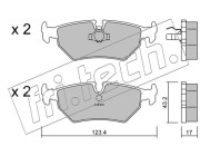 182.0 Sada brzdových destiček, kotoučová brzda fri.tech.