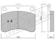 210.0 Sada brzdových destiček, kotoučová brzda fri.tech.