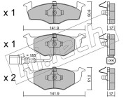 215.3 Sada brzdových destiček, kotoučová brzda fri.tech.