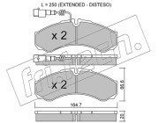 221.9 Sada brzdových destiček, kotoučová brzda fri.tech.