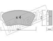 255.0 Sada brzdových destiček, kotoučová brzda fri.tech.