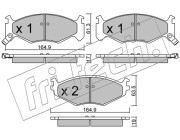 298.0 Sada brzdových destiček, kotoučová brzda fri.tech.