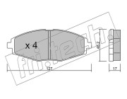 302.0 Sada brzdových destiček, kotoučová brzda fri.tech.