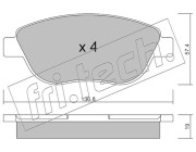 331.1 Sada brzdových destiček, kotoučová brzda fri.tech.