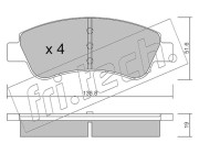 336.0 Sada brzdových destiček, kotoučová brzda fri.tech.