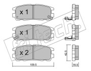 367.0 Sada brzdových destiček, kotoučová brzda fri.tech.