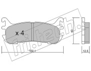 408.0 Sada brzdových destiček, kotoučová brzda fri.tech.