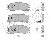 413.0 Sada brzdových destiček, kotoučová brzda fri.tech.