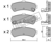 418.0 Sada brzdových destiček, kotoučová brzda fri.tech.