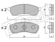 425.0 Sada brzdových destiček, kotoučová brzda fri.tech.