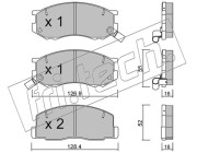 471.0 Sada brzdových destiček, kotoučová brzda fri.tech.