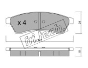 526.0 Sada brzdových destiček, kotoučová brzda fri.tech.