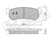 527.0 Sada brzdových destiček, kotoučová brzda fri.tech.