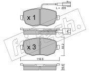 544.1 Sada brzdových destiček, kotoučová brzda fri.tech.