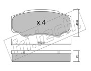 548.0 Sada brzdových destiček, kotoučová brzda fri.tech.