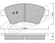 560.0 Sada brzdových destiček, kotoučová brzda fri.tech.