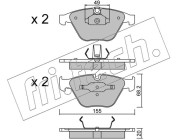 574.0 Sada brzdových destiček, kotoučová brzda fri.tech.