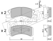 621.0 Sada brzdových destiček, kotoučová brzda fri.tech.