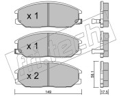 648.0 Sada brzdových destiček, kotoučová brzda fri.tech.