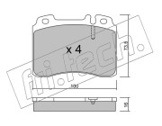 683.1 Sada brzdových destiček, kotoučová brzda fri.tech.